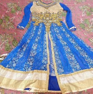 Bajirao Mastani Gawn In Royal Blue Colour