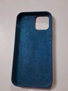 Blue Apple iPhone 12 Case