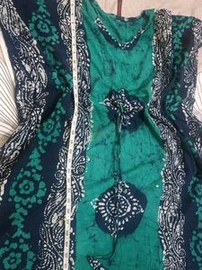 Bohemian Batik Print Maxi Dress one pc party wear