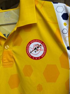 Men's Yellow Athletic Polo Shirt