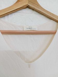 Light Pink V-Neck T-Shirt