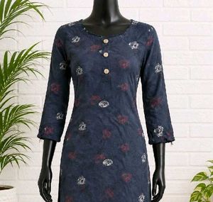 Stylish Blue Printed Kurta