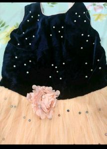orange and blue frock
