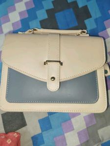 Stylish Two-Tone Crossbody Bag