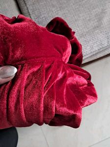 Red Velvet Patiala salwar