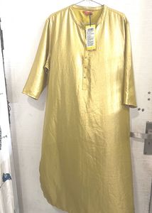 Elegant Gold Kurta for Women ( Visudh )