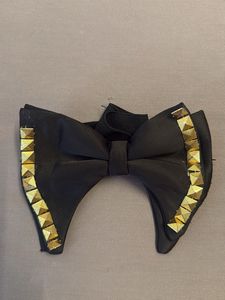 Men's Black Bow Tie Set