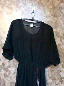 Long Floor Lenght Sheer Dress