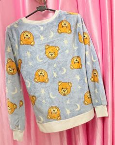 Cute Teddy Bear Fleece Sweater