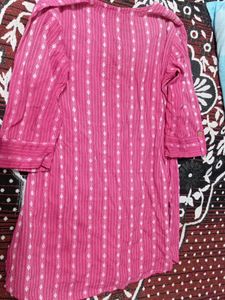 Pink Print Tunic Top