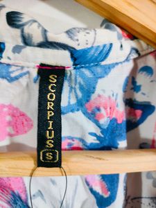 Multicolour Printed Overcoat (Women's)