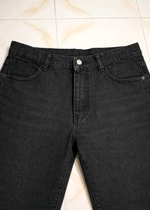 Women's Distressed Black Denim Jeans