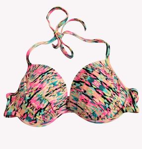 Vibrant Abstract Print Bikini Top 🆕 NWOT