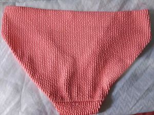 Coral Textured Bikini Bottom
