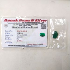 6.02 Cts.Natural Zambian Panna Stone with lab cert