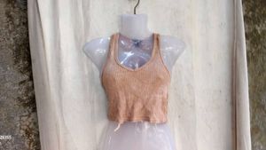 I. Ribbed Crop Tank Top
