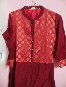 Maroon Kurta with pant