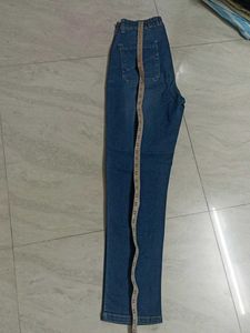 Blue Denim Jeans with Elastic Waistband