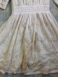 Elegant White Lace Dress