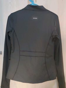 Savana -Black Zip-Up Athletic Jacket