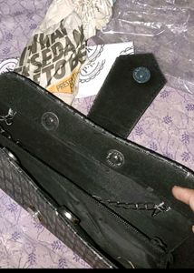 stylish metallic clutch bag