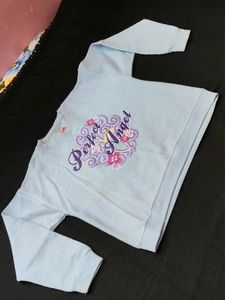 Light Blue "Perfect Angel" Graphic Sweatshirt