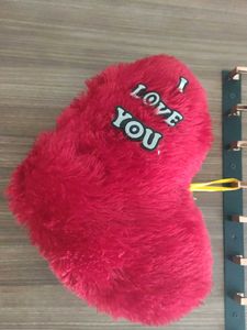 Red Heart Furr Pillow