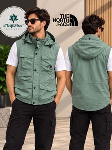 The North Face Teal Utility Hooded Vest