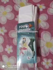 New Branded Ankle Leggings White Colour 4way