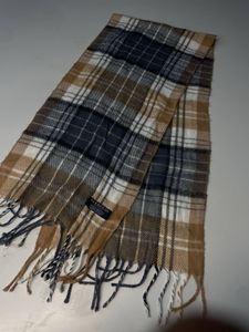 Classic Plaid Scarf with Fringe