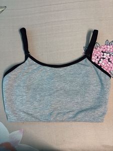 Comfortable Grey Sports Bra