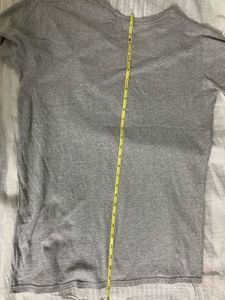 February Girls Imported Grey Graphic T-Shirt