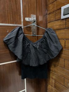 Black Off-Shoulder Top