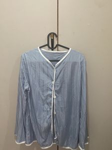 Pinstripe VictoriaSecret Insp Pastel Blu Nightsuit