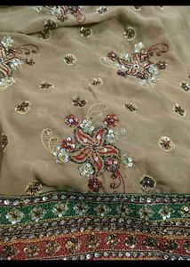 Exquisite Embroidered Saree with Blouse