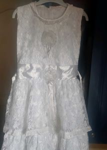 White Fairy Gown Dress For Girls