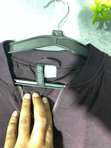 H&amp;M Purple Bomber Jacket