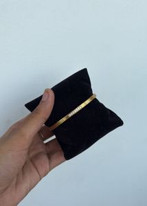 Elegant Gold Bangle with Crystals