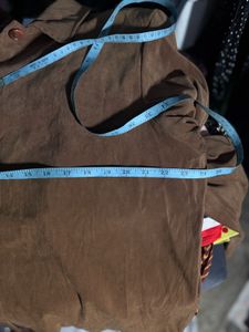 Brown Collared Button-Up Jacket