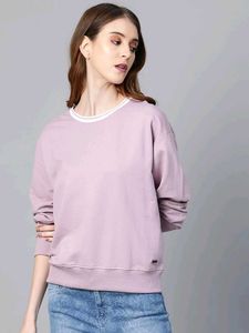Lavendersolid sweatshirt