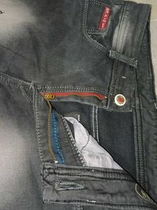 Men's Distressed Black Jeans