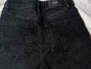 Dark Charcoal Wash Denim Shorts