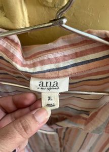 Striped Short Sleeve Button-Up Shirt