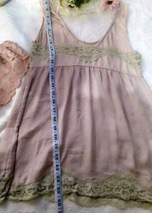 Elegant Lace Trim Nightgown with brief 👍