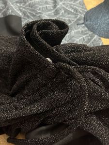 Elegant Black Puff Sleeve Dress