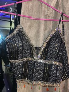 Embellished Black Ethnic Blouse