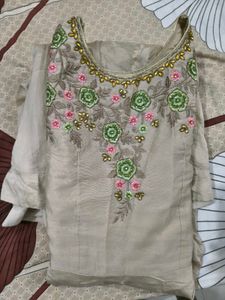 Elegant Embroidered Ethnic Gown