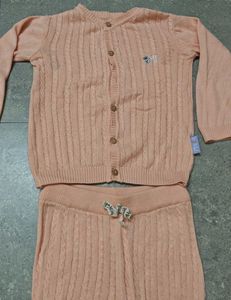 Miarcus Cute Peach Knit Sweater &amp; Pants Set
