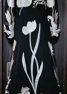 Black Dress With Back Chain