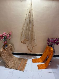 Pakistani Embroidered Kurta Set with Dupatta